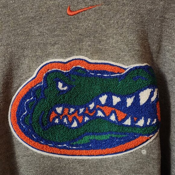 RARE Vtg Nike Team Florida Gators Hoodie Large L Stitched Gator Logo Heavyweight - Picture 2 of 10